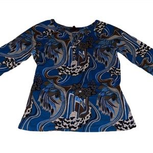 Dana Buchman blue blouse
